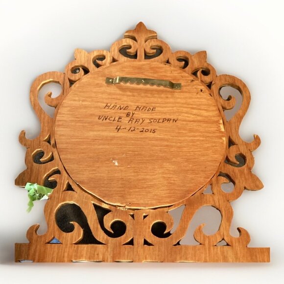 Wood Horse Shelf Primative Equestrian Handcrafted Scroll Work - Picture 6 of 7